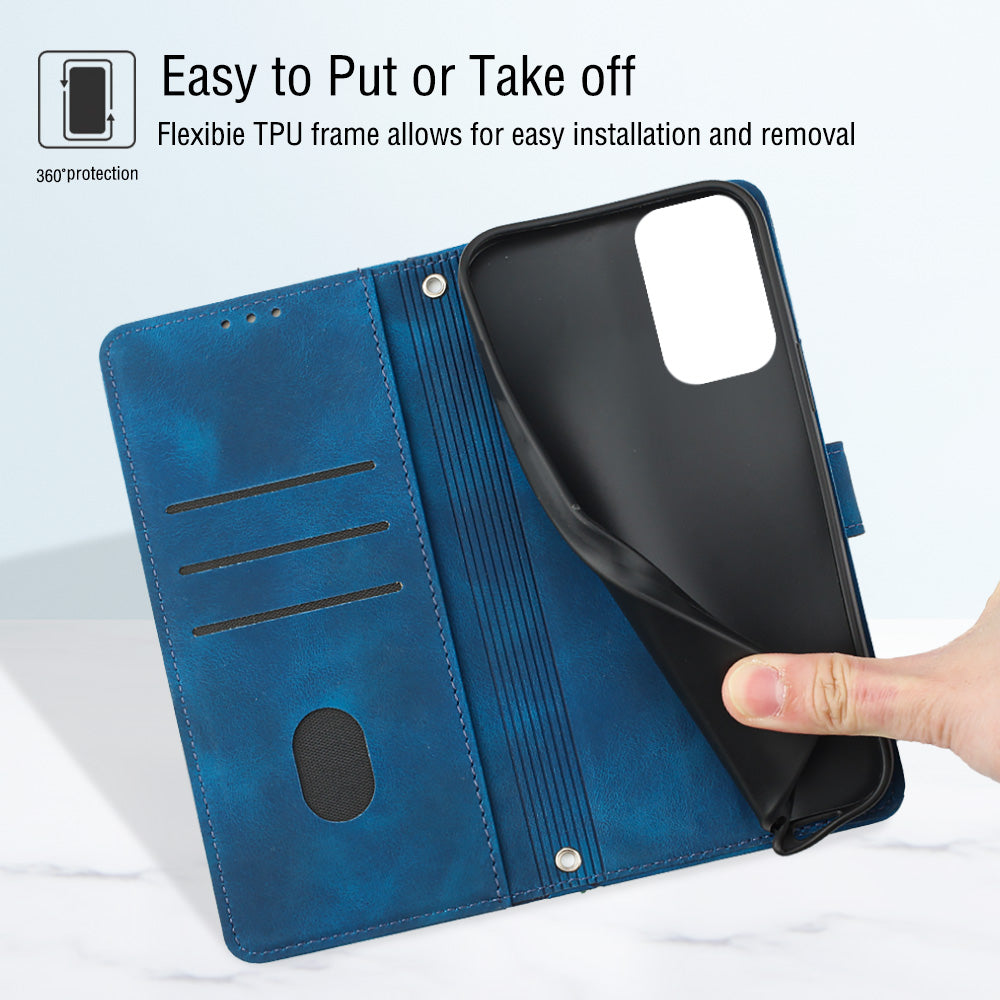 For Samsung Galaxy A33 5G PT005 YB Imprinting Series-6 Skin Touch Phone Case Stand Wallet Phone Leather Cover For Samsung Galaxy A33 5G PT005 YB Imprinting Series-6 Skin Touch Phone Case Stand Wallet Phone Leather Cover